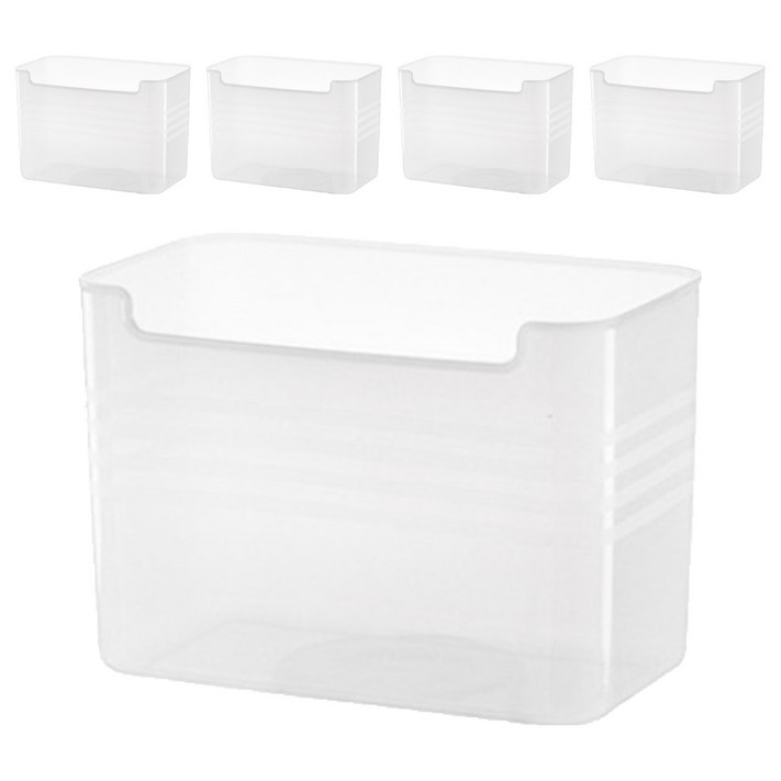 GGUMIGGA 반투명 다용도 정리함 욕실 주방 냉장고 정리 수납함 도어포켓