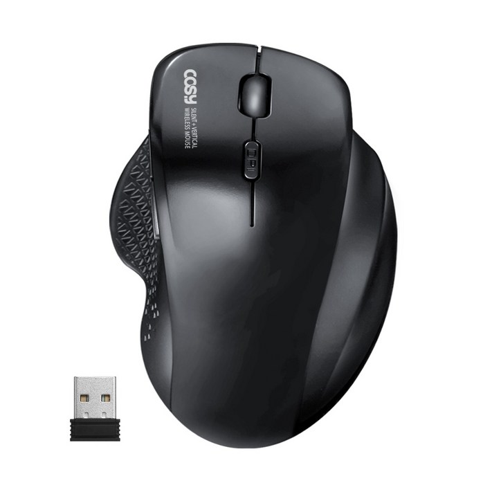 코시 무소음 세미 버티컬 무선마우스 M4059WL, M4059WL, 블랙 코시 무소음 세미 버티컬 무선마우스 M4059WL, M4059WL, 블랙