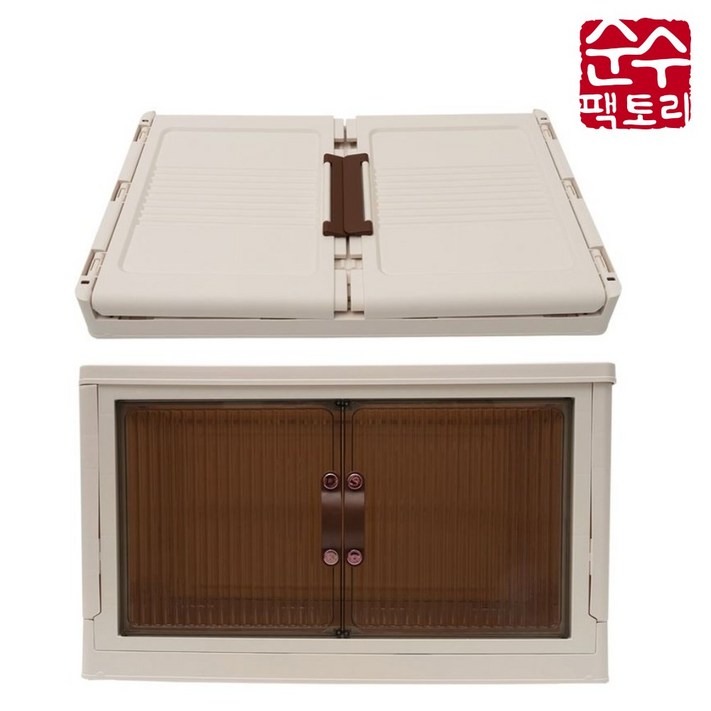 순수팩토리 다용도 프리미엄 수납장1단상판뚜껑,바퀴 미포함, 1단 기본구성뚜껑미포함