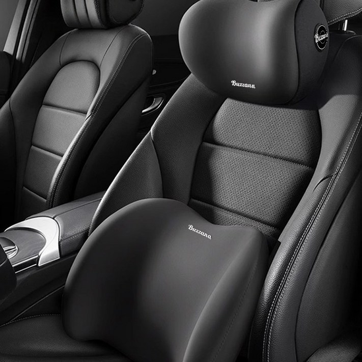 차량용 11 메모리폼 목쿠션 사계절용 허리쿠션 등받이쿠션 세트