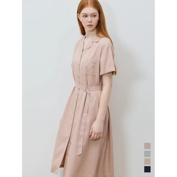 쉬즈미스 소피아 썸머 롤업 벨티드 원피스