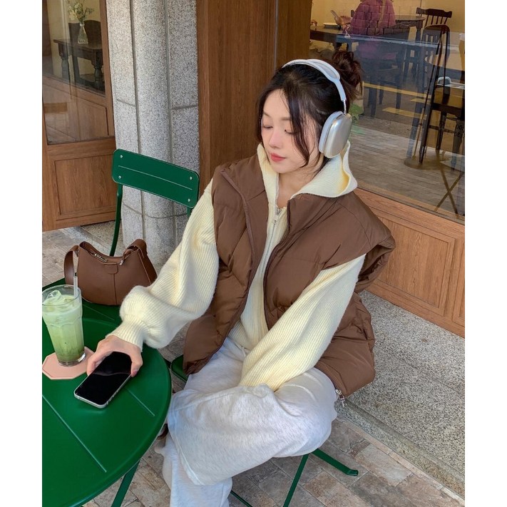 워너비뮤즈 커플패딩6color 웰론 패딩 조끼