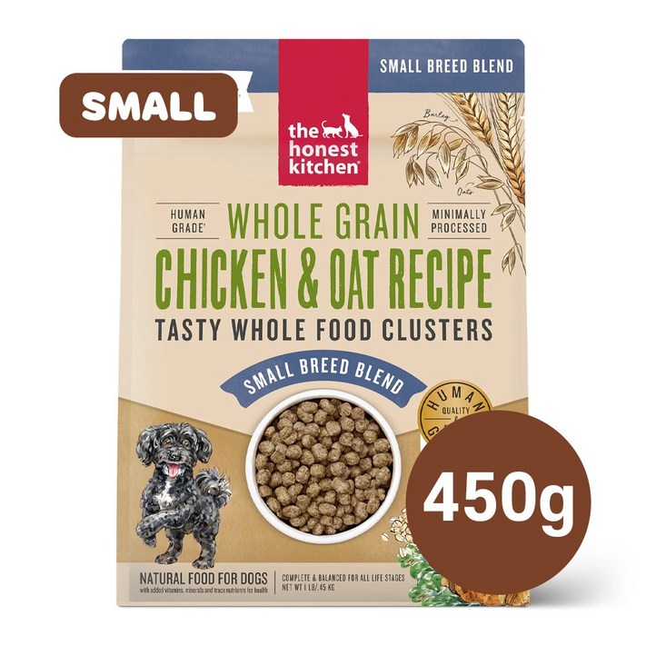 디어니스트키친 클러스터 홀그레인 치킨오트 스몰브리드 소화 부드러운 소형 포메 말티즈 시츄 치와와 노령견 아기 강아지 사료