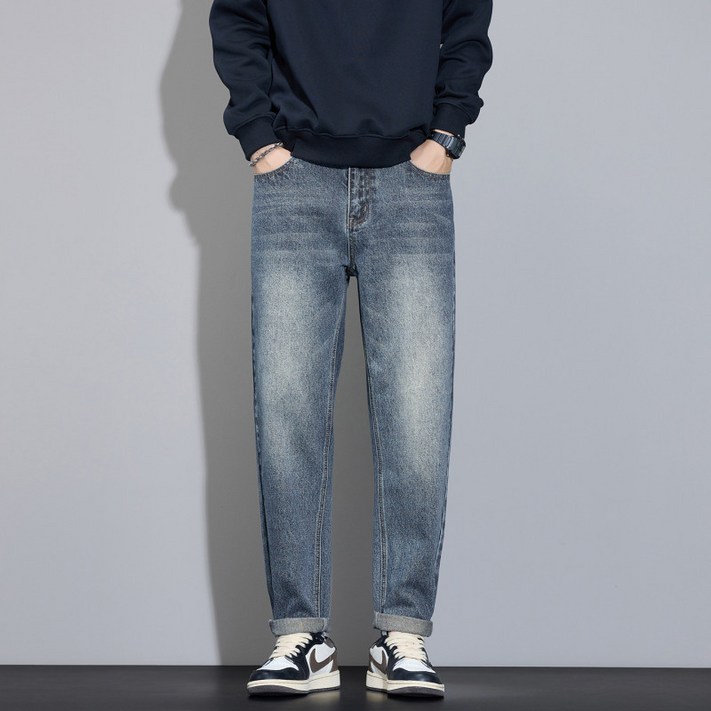 청바지 하우룩 캐주얼 스판 남자 가을 봄 부츠컷