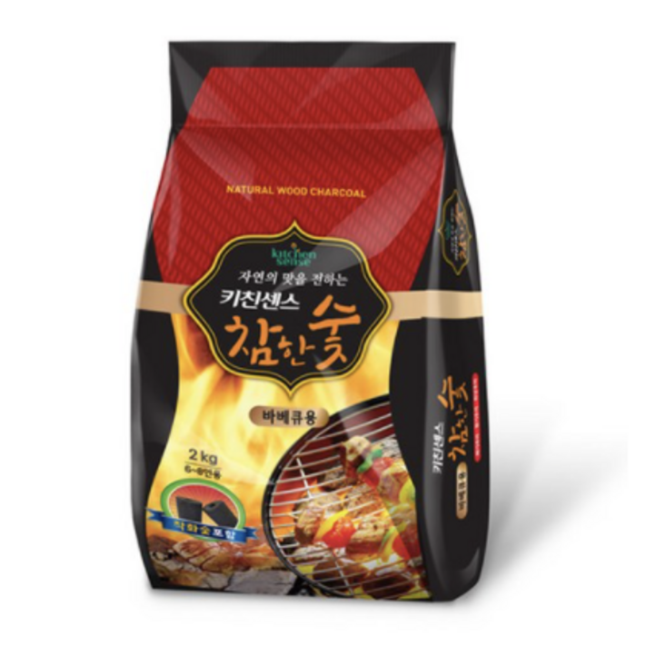 키친센스 참한 숯 바베큐용, 2kg, 10개