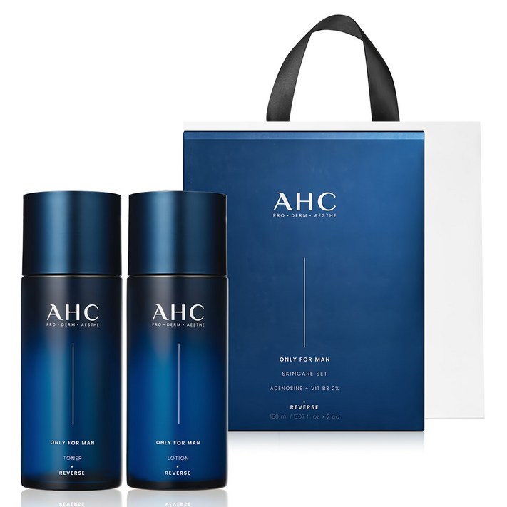 AHC 온리포맨 스킨케어 2종 쇼핑백 세트 AHC 온리포맨 스킨케어 2종 쇼핑백 세트