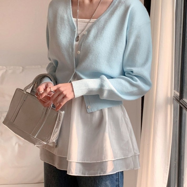 라라엣지 어깨끈조절 레이어드 끈나시 캉캉 힙커버 롱 티셔츠 라라엣지 어깨끈조절 레이어드 끈나시 캉캉 힙커버 롱 티셔츠