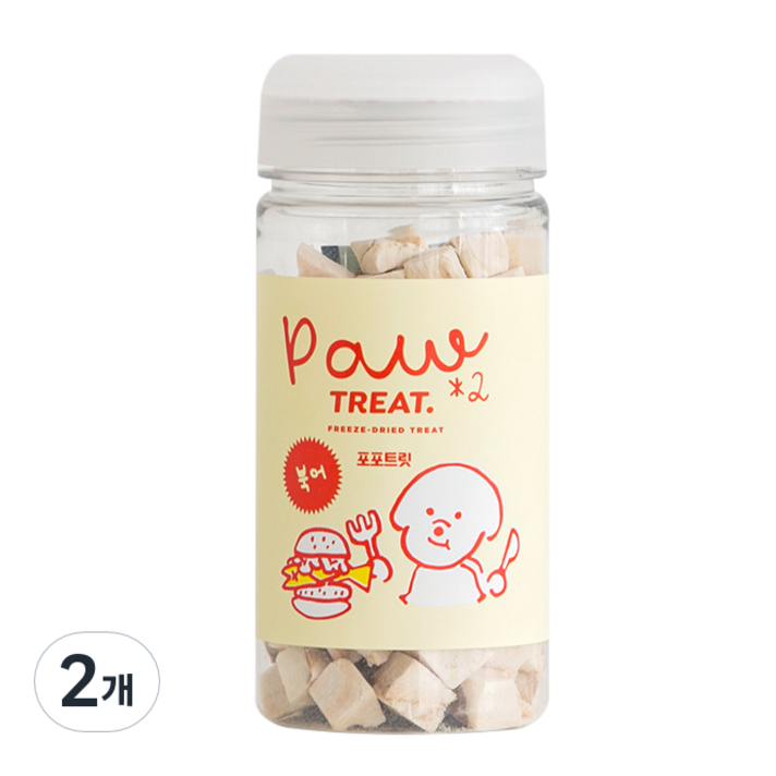 바잇미 포포트릿 반려동물 동결건조 간식 북어 40g, 북어, 2개