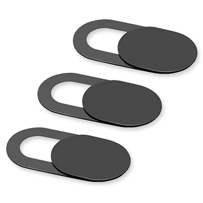 구스페리 웹캠 커버 노트북 카메라 가리개 3p, 단일상품, 블랙