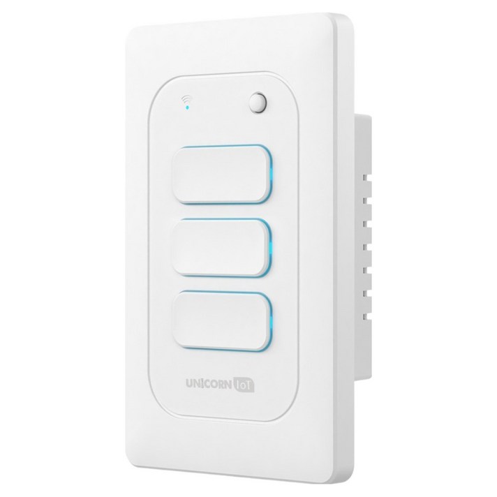 유니콘아이오티 WIFI방식 무선원격제어 스마트 벽스위치 3구 TSSW