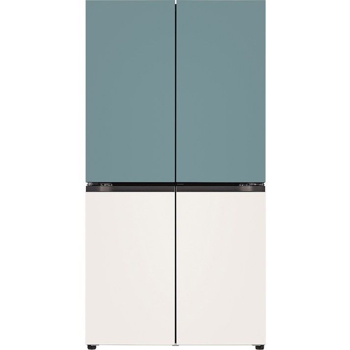 10 환급가전 색상선택형 LG전자 오브제 870L 매직스페이스 메탈 4도어 디오스 냉장고 방문설치