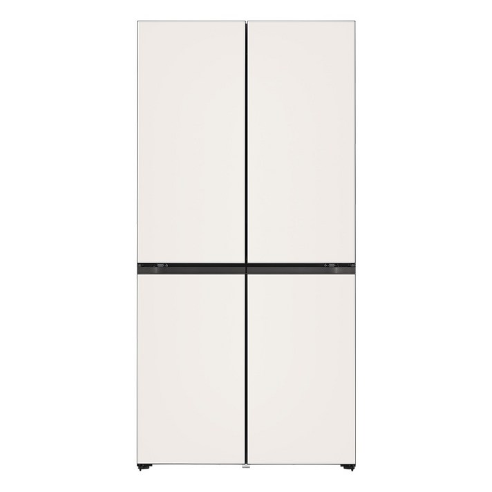 색상선택형 LG전자 디오스 오브제컬렉션 빌트인타입 4도어냉장고 M623AAA042S 글라스 방문설치