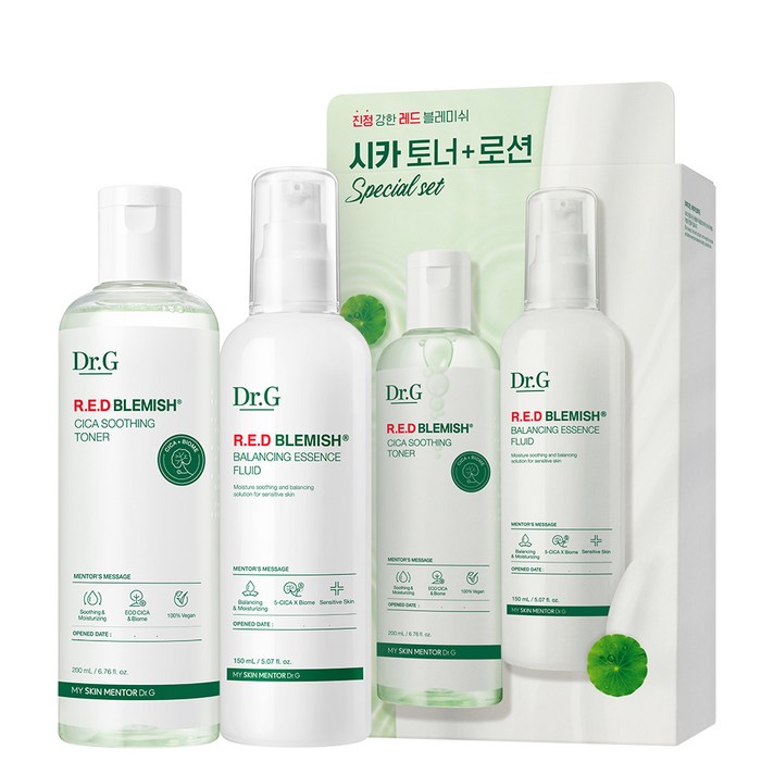 닥터지 레드 블레미쉬 시카 토너 200ml 로션 150ml 세트, 1세트
