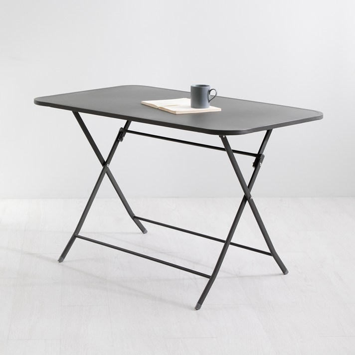 위드퍼니처 피파 야외 철재 간이 사각 접이식 테이블 1100 x 700mm
