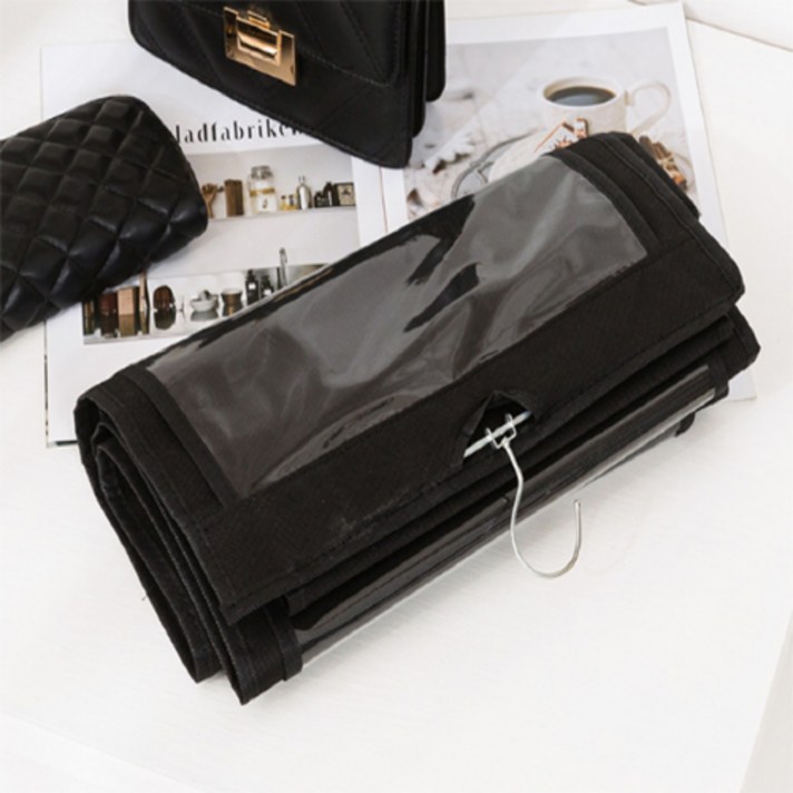 디오셀 걸이형 가방수납 정리 보관함 8칸, 검정블랙 8칸, 1개