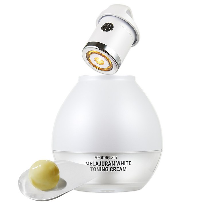 메디테라피 멜라쥬란 화이트 토닝 크림  EMS 디바이스 1세트 기미분해파, 50ml, 1세트