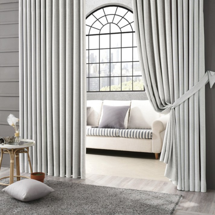 빠른배송 시우데코 이음선 없는 100 빛차단 에덴 암막커튼아일렛형 1p