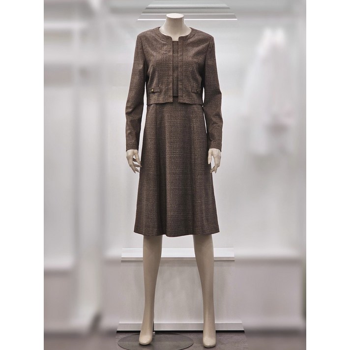 프렐린 RJO253010 투피스형 체크 원피스