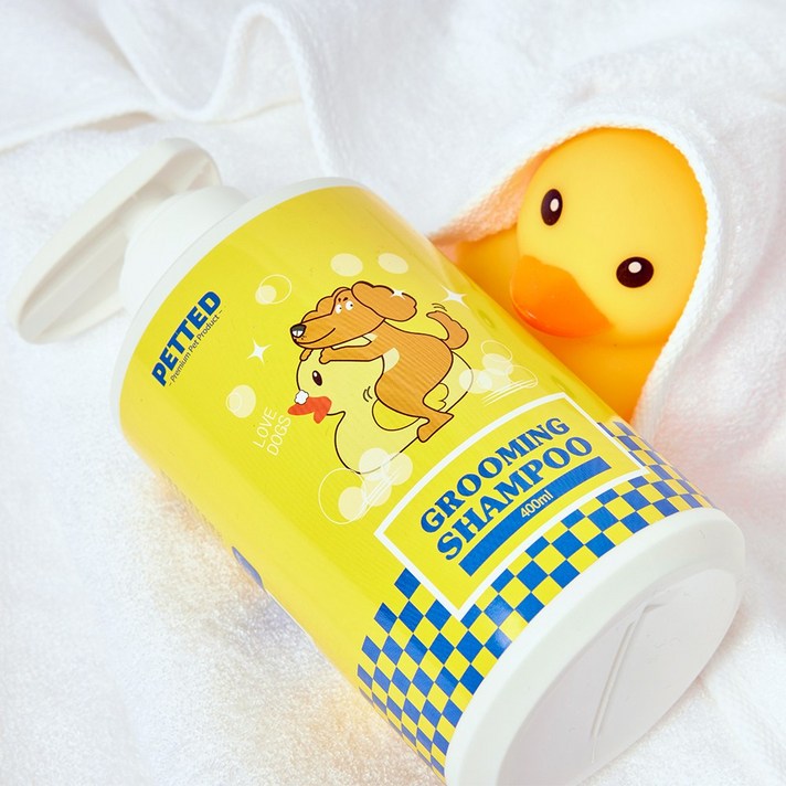 페티드 올인원 그루밍 샴푸 부드러운 모질 순한세정 긴털전용 강아지 장모용, 1개, 400ml 페티드 올인원 그루밍 샴푸 부드러운 모질 순한세정 긴털전용 강아지 장모용, 1개, 400ml