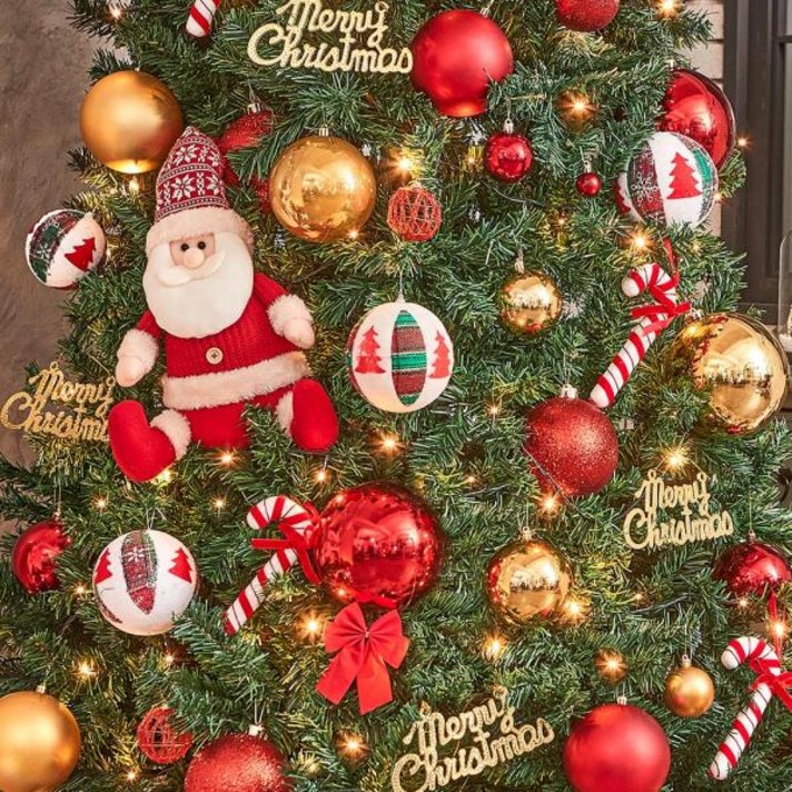 아트박스위드마켓 240cm 꼬깔 산타 장식세트, 1개, 상세페이지 참조