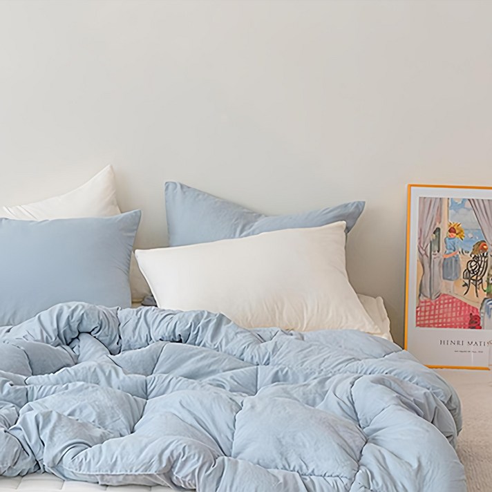 쉬즈홈 국내 제조 쉐이크밀크 워싱 차렵이불 세트