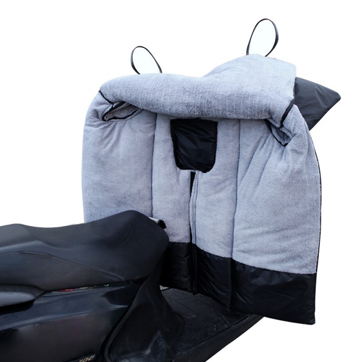 런버드 스쿠터 바람막이 일체형, 블랙