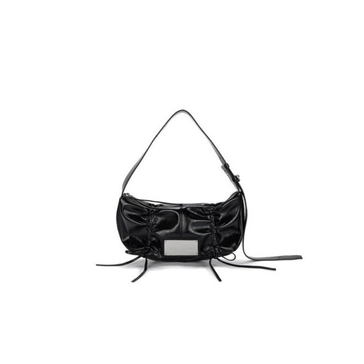 당일발송 3컬러 택1 마뗑킴 하프 셔링 리본백 라운드 백 리본 여성 가방 MATIN KIM HALF SHIRRING RIBBON ROUND BAG MK2411BG002M