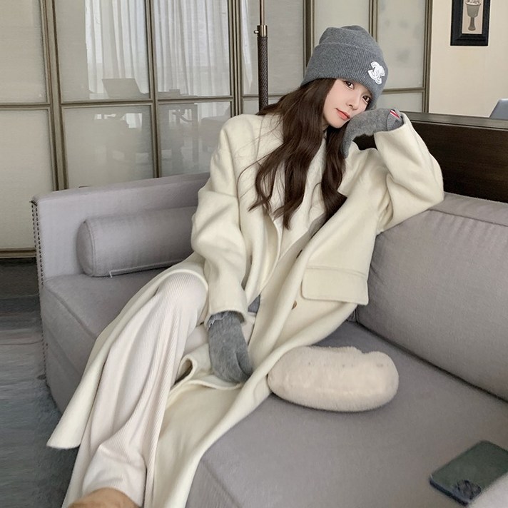 헵번 솔리드 리버시블 울코트