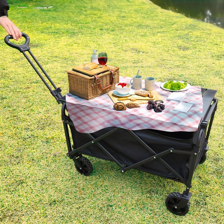 모원트 접이식 캠핑 웨건 폴딩 카트  테이블증정