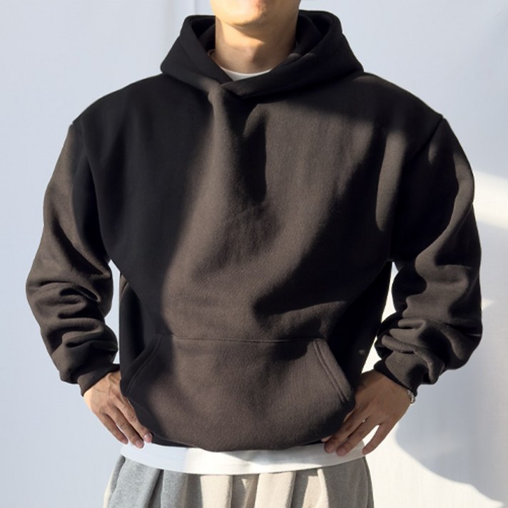 PACIENCIA 무지 오버핏 후드 기모 PACIENCIA 무지 오버핏 후드 기모
