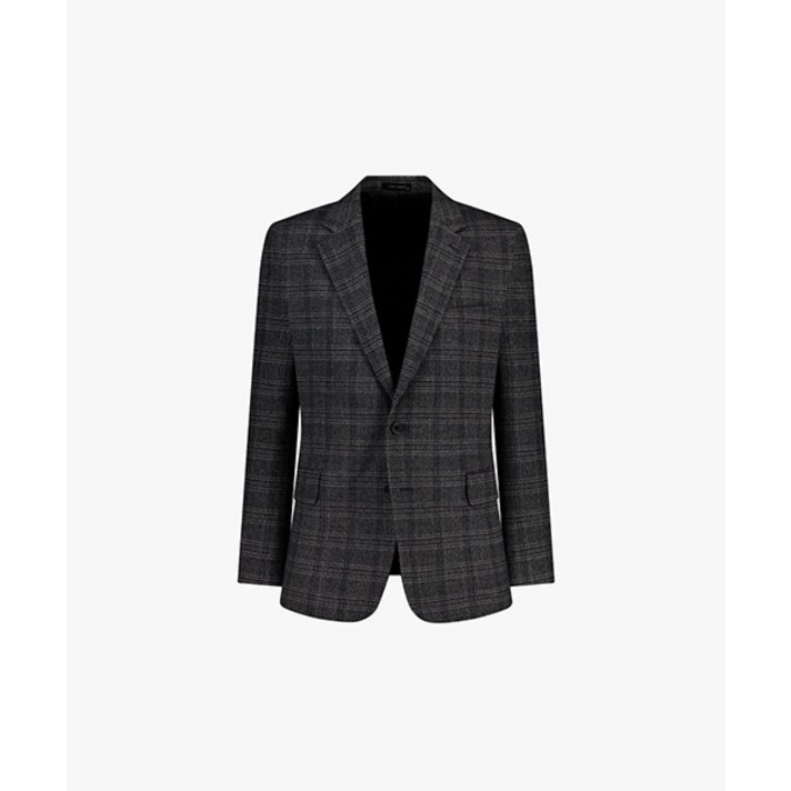 리버클래시 LKF26404 다크그레이 레귤러핏 싱글 투버튼 노치드라펠 셋업자켓