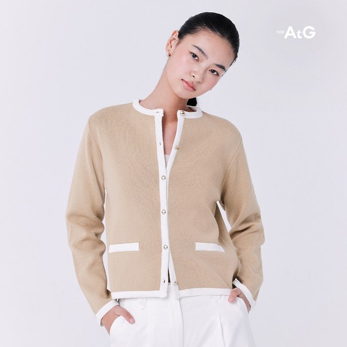 더엣지 25SS 골드버튼 니트자켓 3종