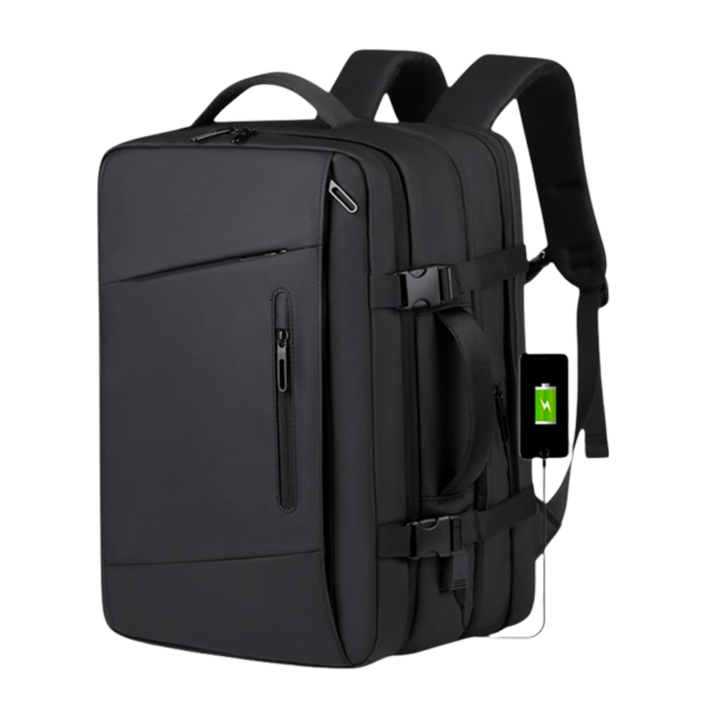 블랙백 대용량 확장형 여행용 백팩