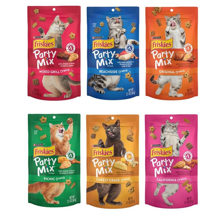 퓨리나 프리스키 파티믹스 60g×6종콤보 6종 각1개씩