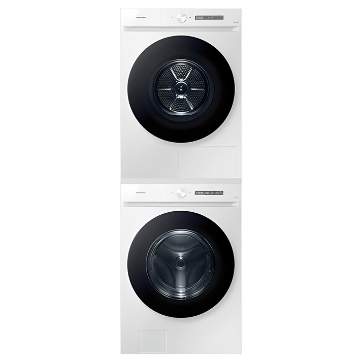 삼성전자 비스포크 그랑데 AI 세탁기 WF24CB8650BW  건조기 DV17CB6600BW 24kg  17kg 직렬설치키트 방문설치, WF24CB8650BW7N, 화이트