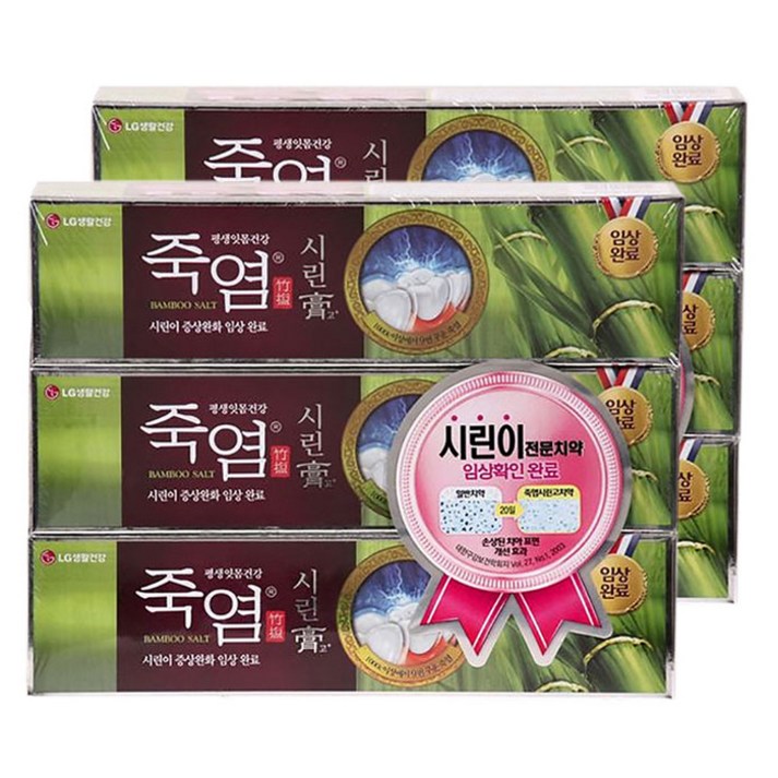 죽염 시린고 치약, 120g, 6개