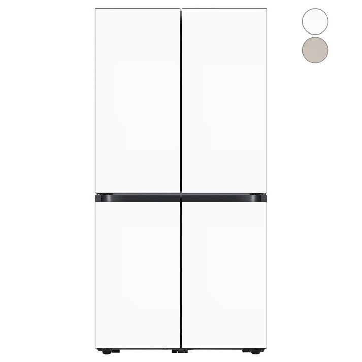 삼성냉장고4도어 [색상선택형] 삼성전자 비스포크 4도어 프리스탠딩 양문형 냉장고 870L 방문설치