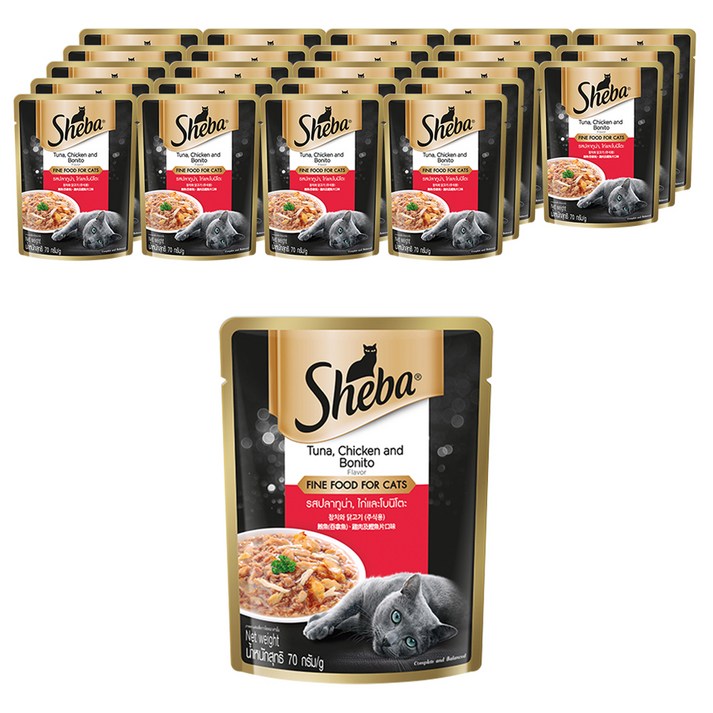 쉬바 어덜트 고양이 주식파우치