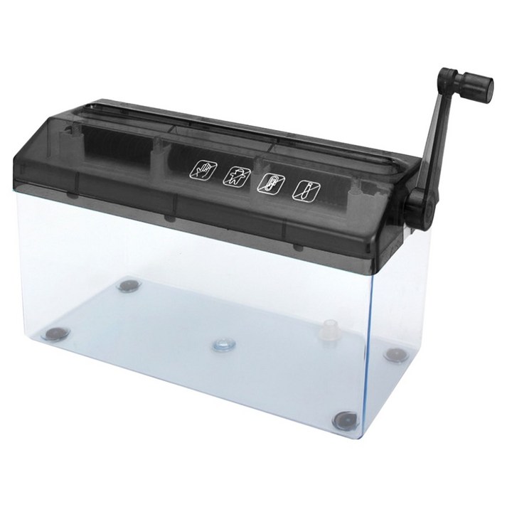 스토리빙 가정용 미니 수동 세단기, 블랙, A4