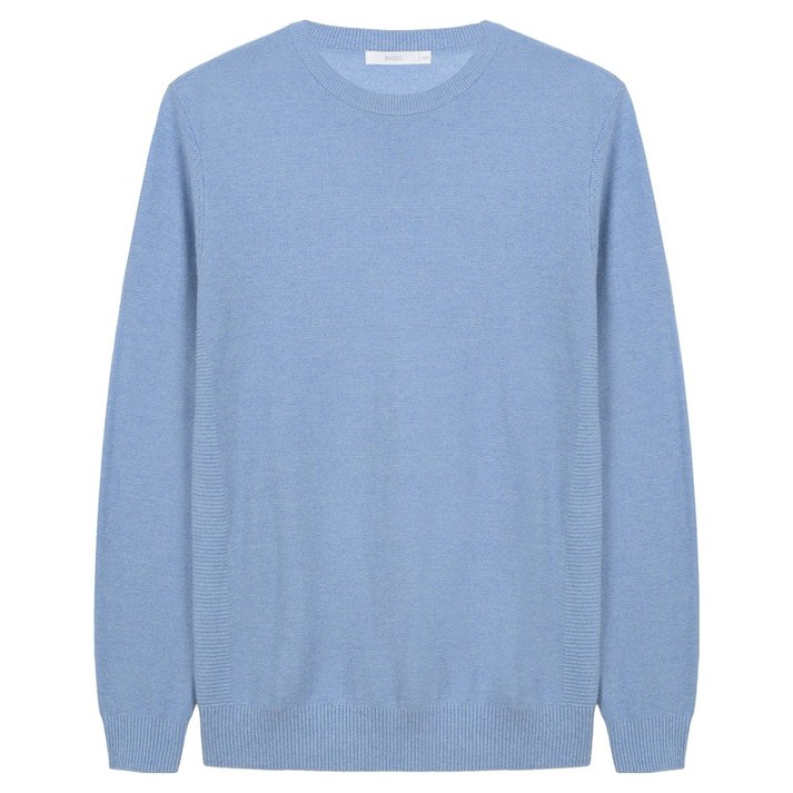 바쏘 남성용 트위드 조직 라운드 니트 BSY1WR0