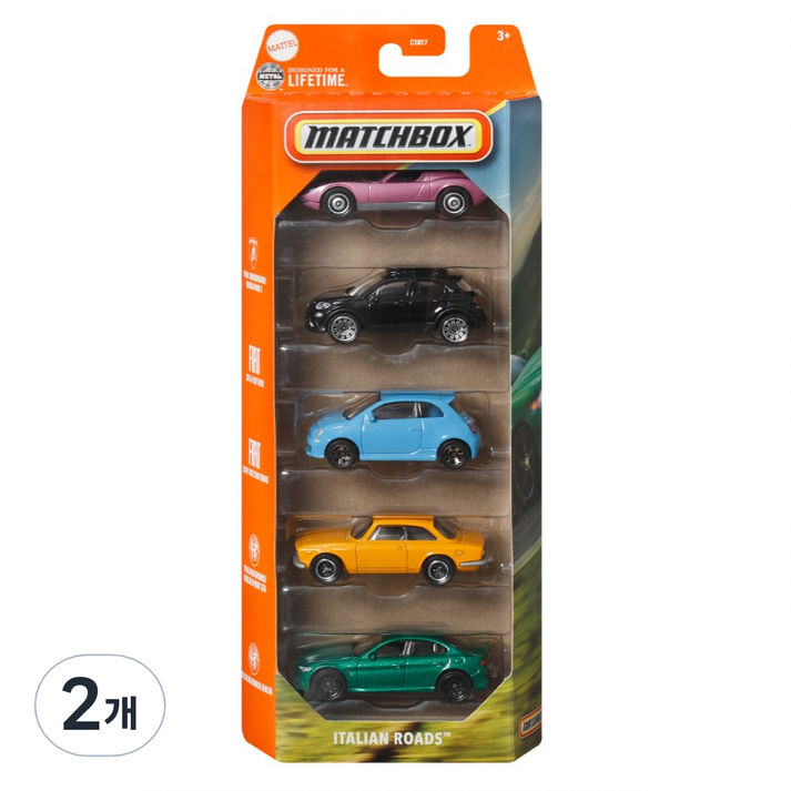 매치박스 베이직 5팩 164 어쏘트 C1817 미니카, 랜덤발송, 2개