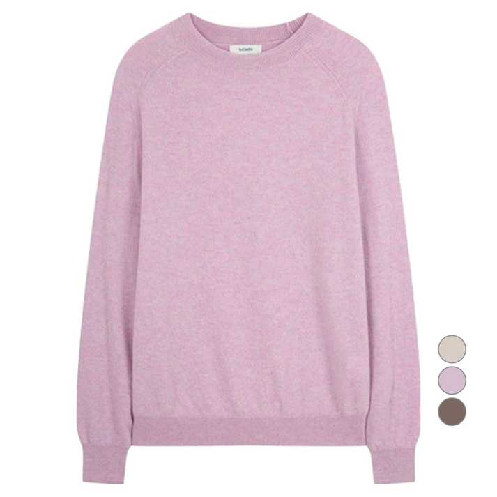 쉬즈미스 여성용 캐시미어 래글런 니트 SSKPOO41020