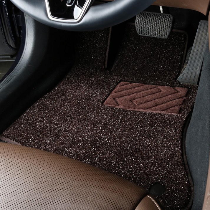 3W 에코라이너 POE 카매트 1  2열 세트, 현대 제네시스 G80 4륜 2020.42023.11, 다크브라운