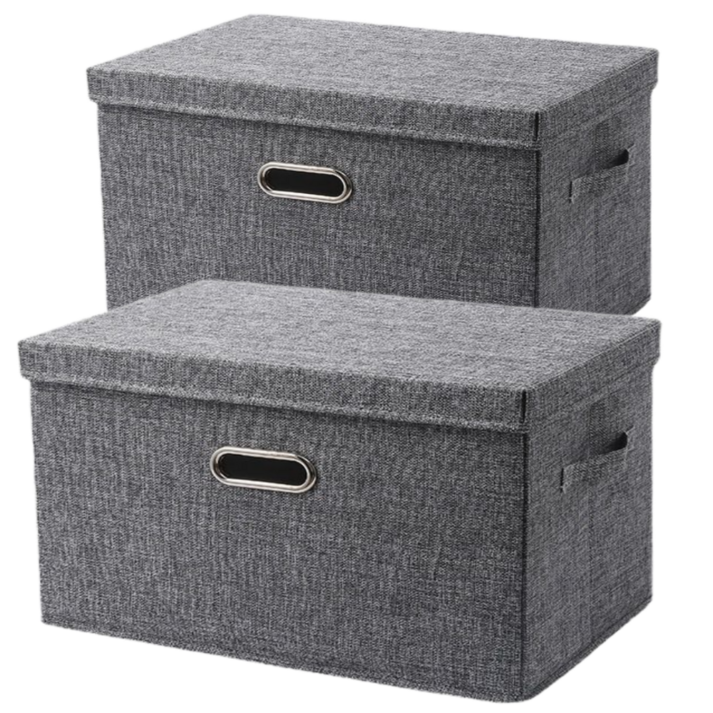 넷세일마켓 고급 린넨 패브릭 다용도 수납정리함 폴딩 박스