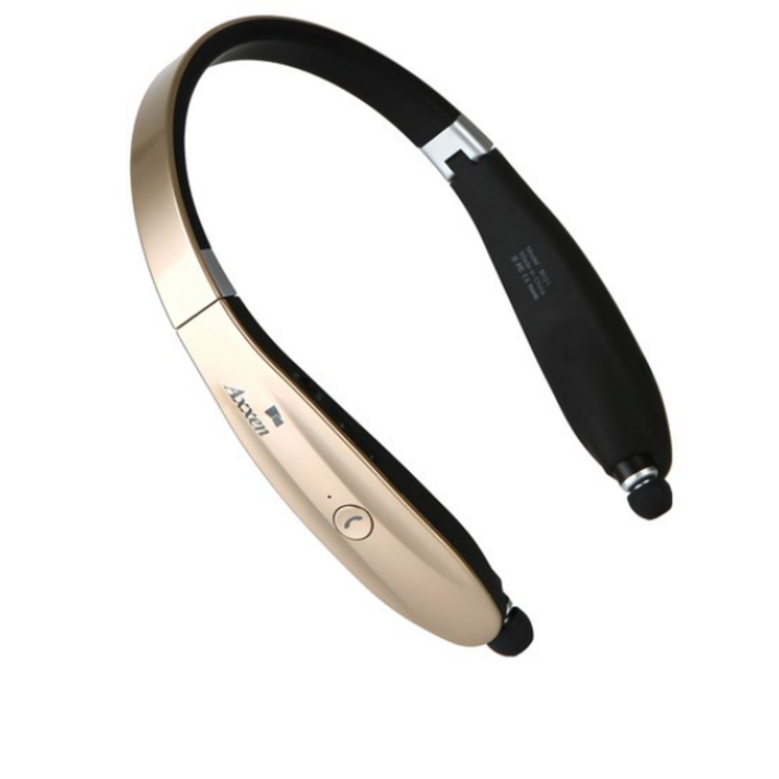 액센 넥밴드 블루투스 이어폰, N920 (골드/KC인증), 골드