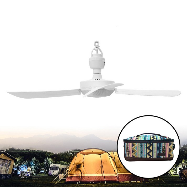 캠핑 타프팬 천장 선풍기 실링팬 천장형 SFAN 50 220V 캠핑  수납가방