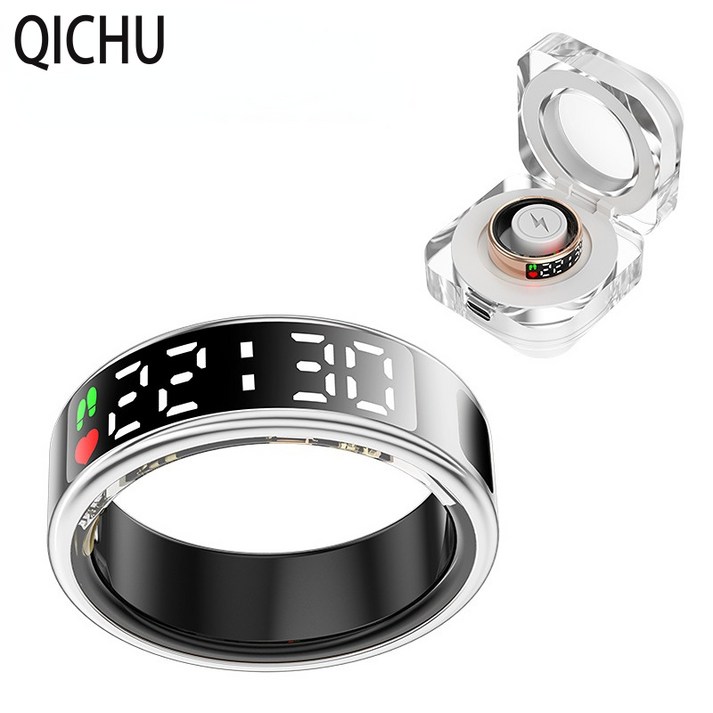 QICHU 스마트링 방수 블루투스 반지 멀티 스포츠 모드 한글 지원 안드로이드와 애플 지원
