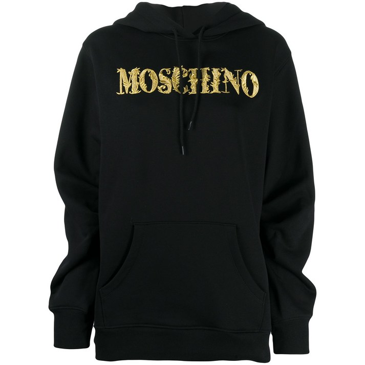 모스키노 로고 자수 후디