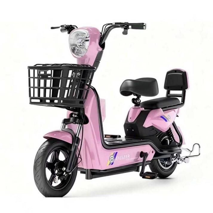 전기 오토바이 출퇴근용 대용량 리튬이온 성인 전동 자전거 2인승 미니 전동 이륜 통근 배달