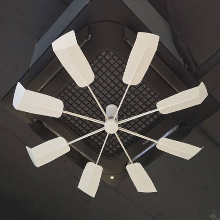 국산 실피드 천장형 에어컨실링팬 시스템 무동력바람개비 날개 순환팬 가드 프로펠러 바람막이